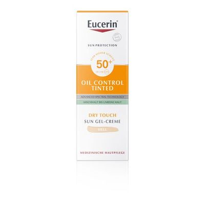 EUCERIN Sun Oil Control tinted Creme LSF 50+ hell