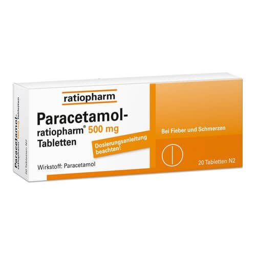PARACETAMOL ratiopharm 500 mg Tabletten